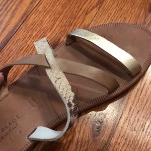 Joie Shoes - Joie Sandal with Triple contrast straps 38 1/2 Joie Shoes - Joie Sandal with Triple contrast straps 38 1/2